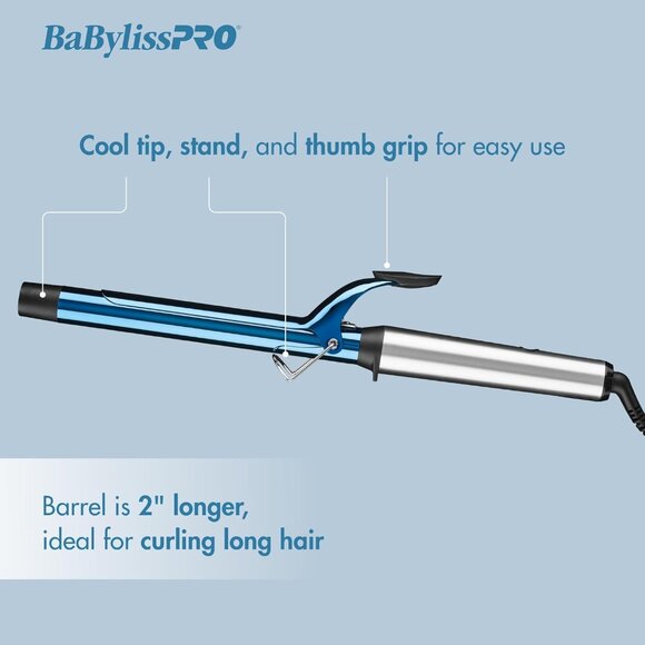 **SOLD** BaBylissPRO Nano Titanium 1 inch Curling Iron with Extended Barrel, - Picture 2 of 5